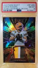 Aaron Rodgers [Sparks Tie-Dye Prizm] Football Cards 2020 Panini Select Sparks Prices