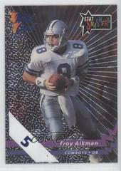 Troy Aikman [5 Stripe] #SS-17 Football Cards 1992 Wild Card Stat Smashers Prices