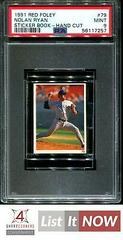 Nolan Ryan #79 Baseball Cards 1991 Red Foley Sticker Book Hand Cut Prices