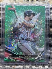 Matt Olson [Green Mini Diamond] #63 Baseball Cards 2022 Bowman's Best Prices