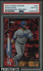 Edwin Rios [Red Refractor] Baseball Cards 2020 Topps Chrome Sapphire Prices