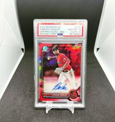 Jordan Lawlar [Red] #BSPA-JLW Baseball Cards 2022 Bowman Chrome Sapphire Autographs Prices