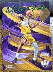 LeBron James [Jade] #11 Basketball Cards 2022 Panini Court Kings Modern Strokes Prices