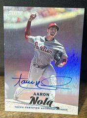 Aaron Nola [Rainbow Foil] #SCA-AN Baseball Cards 2017 Stadium Club Autographs Prices
