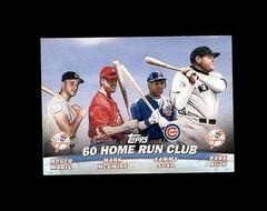 60 Home Run Club [Maris, McGwire, Sosa, Ruth] Baseball Cards 2001 Topps Combos Prices