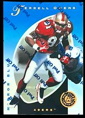 Terrell Owens [Mirror Blue] #27 Football Cards 1997 Pinnacle Certified Prices