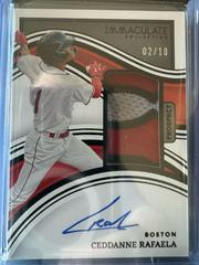 Ceddanne Rafaela [Prospect Patch Autograph Black] Baseball Cards 2023 Panini Immaculate Prices