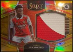 Bukayo Saka [Gold] #JS-BSA Soccer Cards 2022 Panini Select Premier League Jumbo Swatches Prices