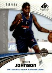 Amir Johnson Basketball Cards 2005 SP Game Used Prices