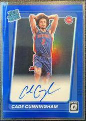 Cade Cunningham [Blue Signature] #161 Basketball Cards 2021 Panini Donruss Optic Prices