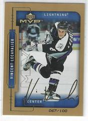 Vincent Lecavalier [Gold Signature] #190 Hockey Cards 1999 Upper Deck MVP Prices