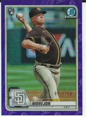 Adrian Morejon [Purple Refractor] #48 Baseball Cards 2020 Bowman Chrome Prices