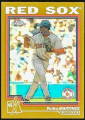 Pedro Martinez [Gold Refractor] #405 Baseball Cards 2004 Topps Chrome Prices