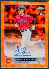 Steven Kwan [Orange] #AC-SK Baseball Cards 2022 Topps Chrome Update Autographs Prices