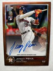 Jeremy Pena [Orange] #BBA-JP Baseball Cards 2022 Topps Chrome Ben Baller Autographs Prices
