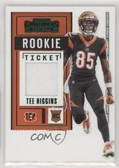 Tee Higgins #RTS-THI Football Cards 2020 Panini Contenders Rookie Ticket Swatches Prices