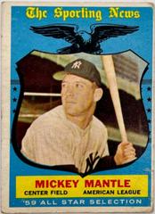 Mickey Mantle [The Sporting News All Star Baseball Cards 1959 Topps Prices