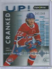 Cole Caufield [Blue] #CU-CA Hockey Cards 2022 Upper Deck Synergy Cranked Up Prices
