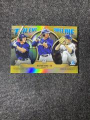Tristen Lutz, Keston Hiura, Corbin Burnes [Gold Refractor] Baseball Cards 2019 Bowman Chrome Talent Pipeline Prices