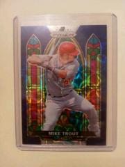 Mike Trout [Navy Blue Kaleidoscope Prizm] #SG-1 Baseball Cards 2021 Panini Prizm Stained Glass Prices