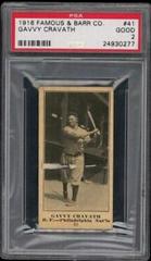 Gavvy Cravath Baseball Cards 1916 Famous & Barr Co Prices