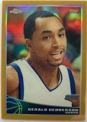 Gerald Henderson [Gold Refractor] Basketball Cards 2009 Topps Chrome Prices