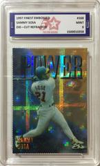 Sammy Sosa [Die Cut Refractor] #168 Baseball Cards 1997 Finest Embossed Prices