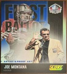 Joe Montana [Artist's Proof] #FB-JM Football Cards 2022 Panini Score First Ballot Prices