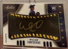 William Contreras [Material Signature Black Gold] #171 Baseball Cards 2021 Panini Absolute Prices