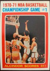 Championship Game 1: Alcindor Scores 31 Basketball Cards 1971 Topps Prices