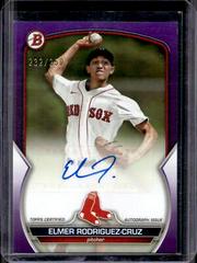 Elmer Rodriguez Cruz [Purple] Baseball Cards 2023 Bowman Paper Prospect Autographs Prices