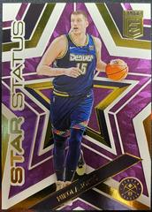 Nikola Jokic [Purple] #9 Basketball Cards 2022 Panini Donruss Elite Star Status Prices