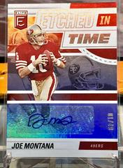 Joe Montana Football Cards 2022 Panini Donruss Elite Etched in Time Signatures Prices