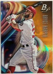 Bryce Harper [Batting Orange] Baseball Cards 2018 Bowman Platinum Prices
