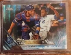 Lorenzo Cain [Blue Wave Refractor] #2 Baseball Cards 2016 Topps Chrome Prices