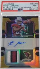 Rondale Moore [Gold] #RPA-RM Football Cards 2021 Panini Prizm Rookie Patch Autographs Prices
