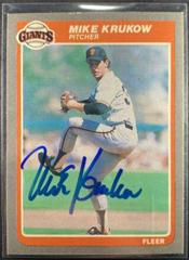 Mike Krukow Baseball Cards 1985 Fleer Prices