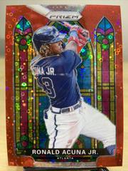 Ronald Acuna Jr. [Red Donut Circles Prizm] #SG-4 Baseball Cards 2021 Panini Prizm Stained Glass Prices