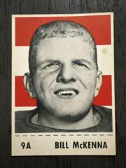 Bill McKenna #9A Football Cards 1956 Shredded Wheat Prices