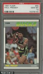 Paul Pressey #90 Basketball Cards 1987 Fleer Prices