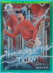 Marcelo Mayer [Green] Baseball Cards 2023 Bowman Draft Transformative Talent Prices