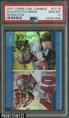 Mike Alstott, Drew Brees [Refractor] Football Cards 2001 Topps Chrome Combos Prices