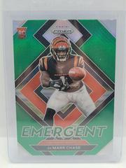 Ja'Marr Chase [Green Prizm] #E-7 Football Cards 2021 Panini Prizm Emergent Prices