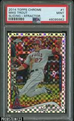 Mike Trout [Sliding Xfractor] Baseball Cards 2014 Topps Chrome Prices