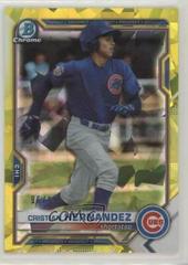 Cristian Hernandez [Yellow] #BDC-193 Baseball Cards 2021 Bowman Draft Sapphire Prices