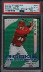 Bryce Harper [Green Prizm] #RR2 Baseball Cards 2012 Panini Prizm Rookie Relevance Prices
