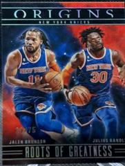 Jalen Brunson / Julius Randle [Red] #20 Basketball Cards 2023 Panini Origins Roots of Greatness Prices