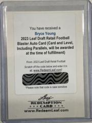 Bryce Young #BA-BY2 Football Cards 2023 Leaf Draft Autographs Prices