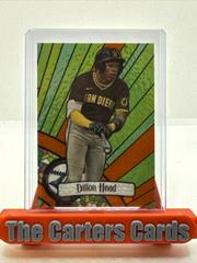 Dillon Head [Orange] Baseball Cards 2023 Bowman Draft Glass Autographs Prices