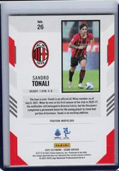 Sandro Tonali [Blue Laser] Soccer Cards 2021 Panini Score Serie A Prices